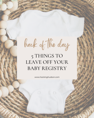 5 things to leave off your baby registry