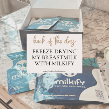 Freeze-Drying my Breastmilk with Milkify https://milkify.com/hackinghudson