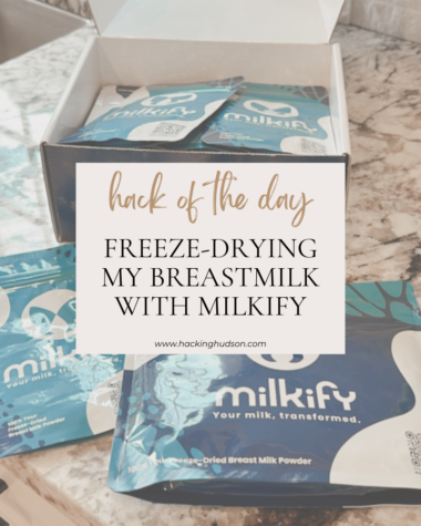 Freeze-Drying my Breastmilk with Milkify https://milkify.com/hackinghudson