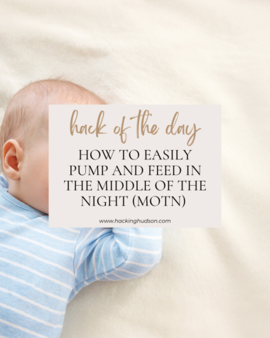 How to easily pump and feed in the middle of the night (MOTN)