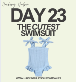 Day 23: the cutest toddler swimsuit
